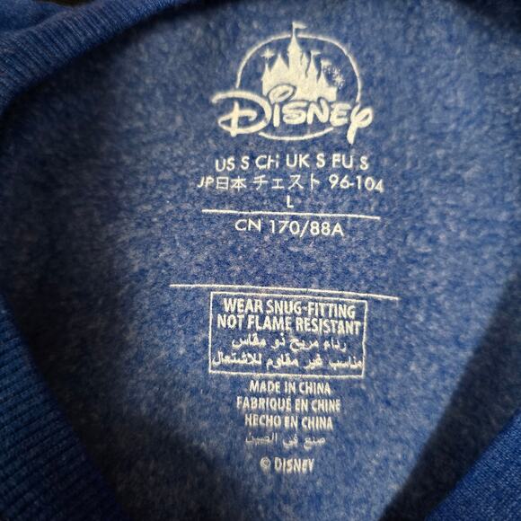 NEW Disney Parks Resort Blue Crewneck Wishes Come True Mickey Mouse Pullover - Picture 8 of 8